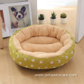 round washable multi color luxury dog beds